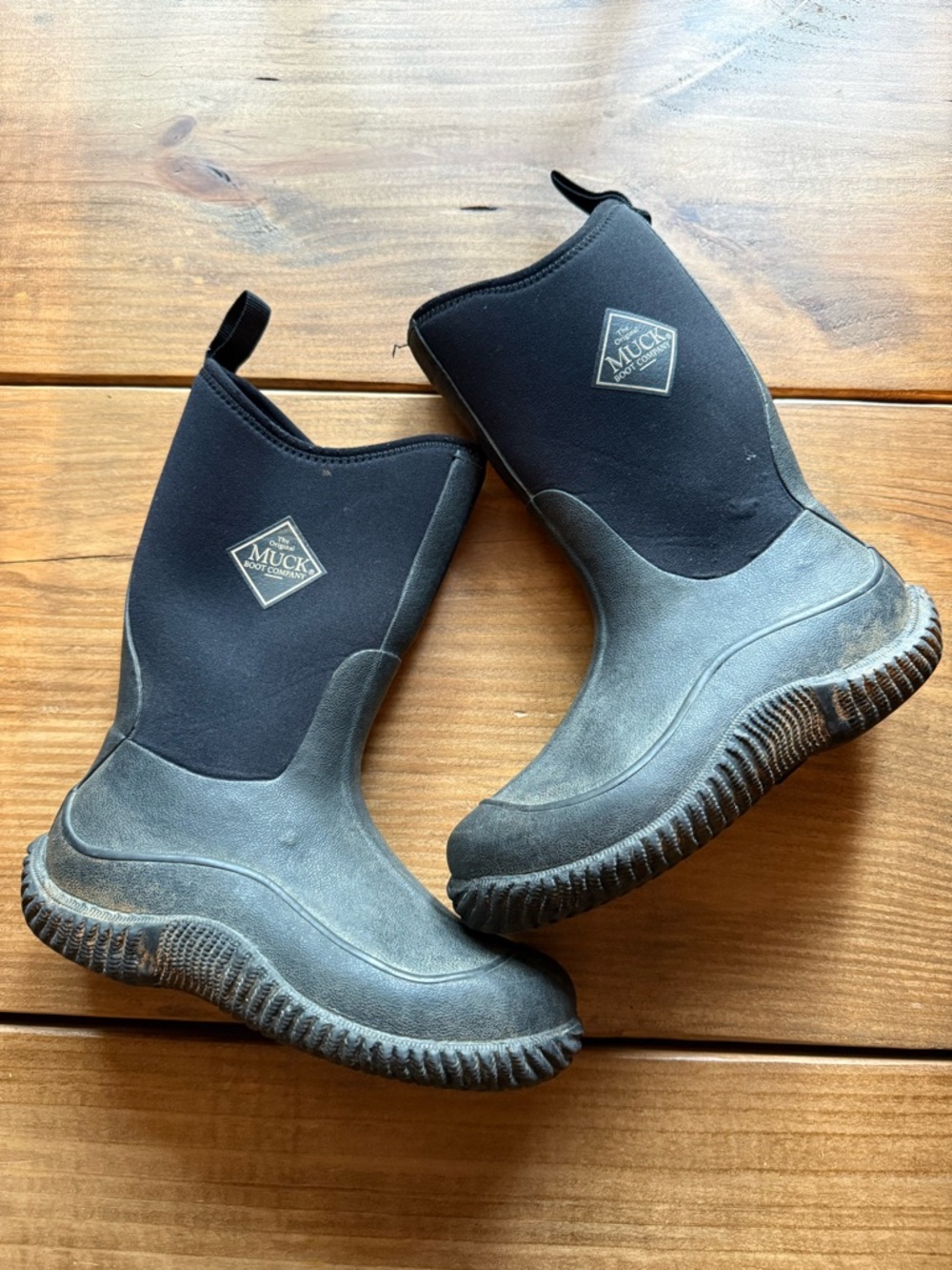Muck Boot Kids' Black Waterproof Pull-On Boots